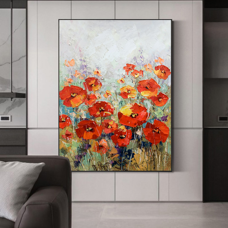 Red Flower Painting