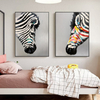 Colorful Zebra Bedroom Decoration