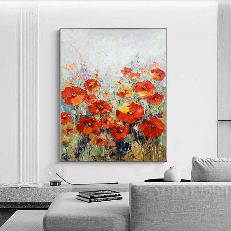 Red Flower Painting