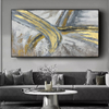 Abstract Gold Foil Painting 