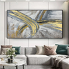 Abstract Gold Foil Painting 