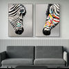 Colorful Zebra Bedroom Decoration