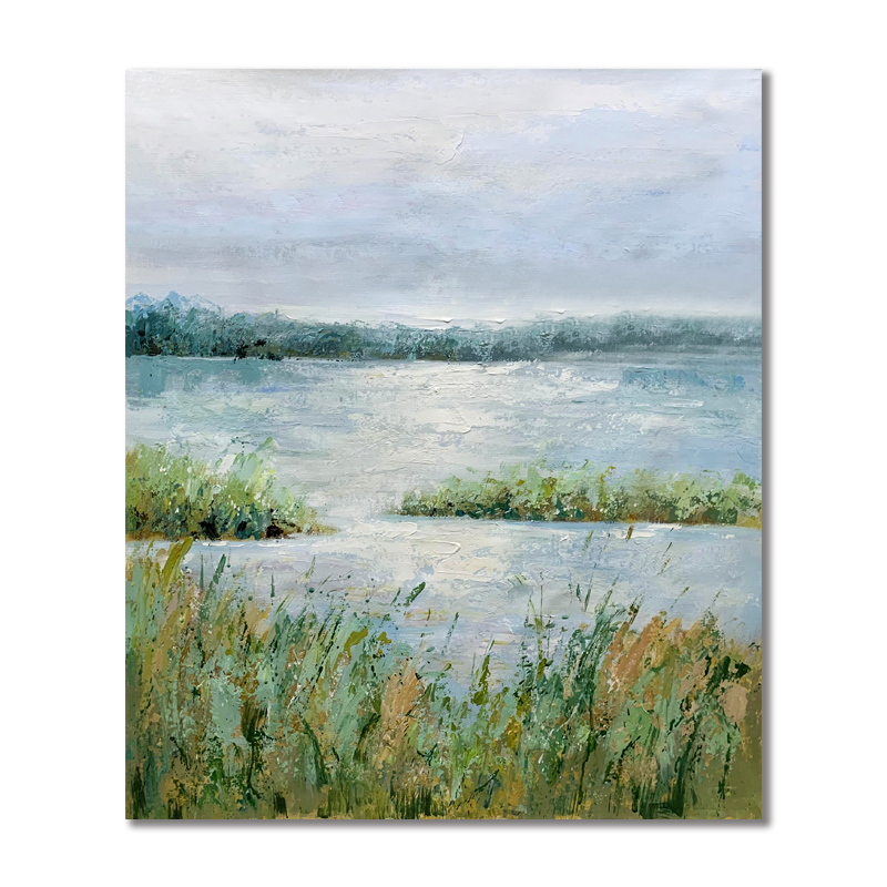 Abstract Lake Art