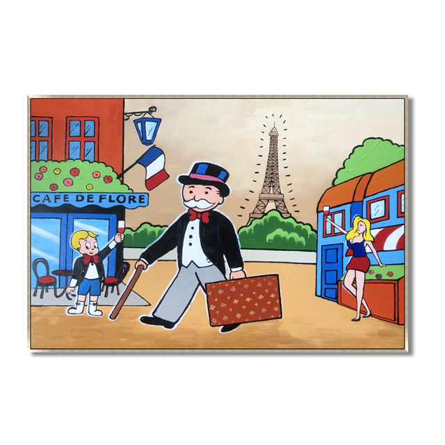 Alec Monopoly Oil Paintings