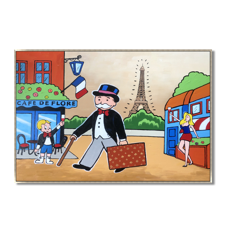 Alec Monopoly Oil Paintings