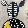 Painting of The Back of Five Deer