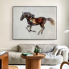 Running Dark Horse Painting