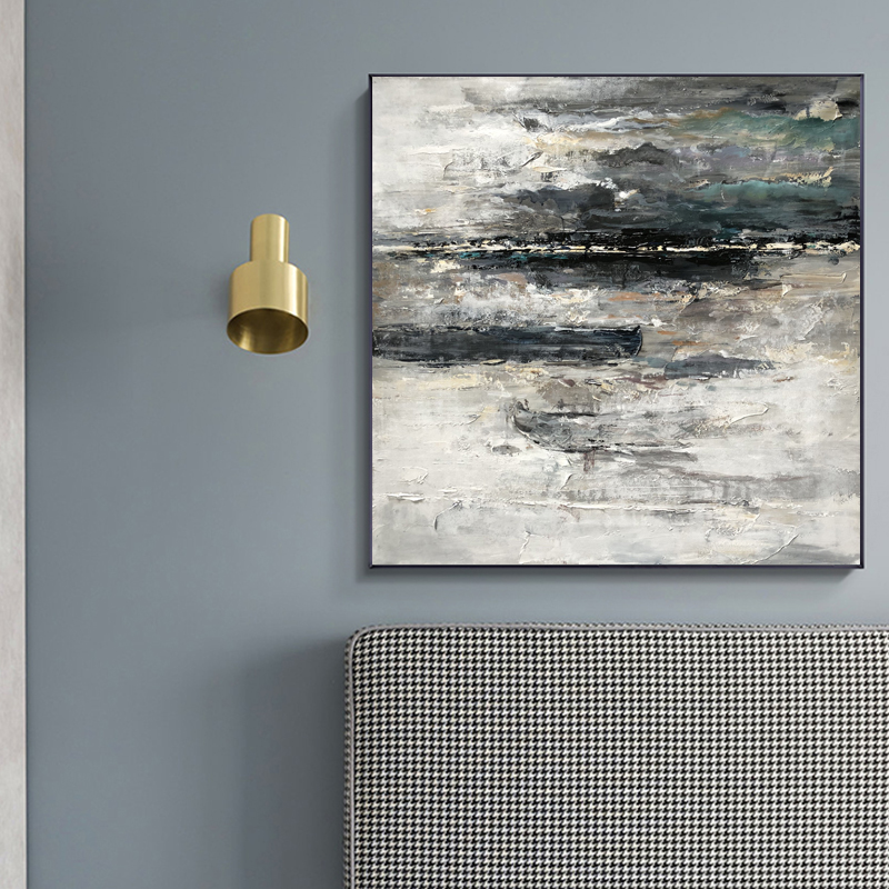 Landscape Lake Abstract Painting