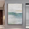 Green And White Abstract Art Decoration Painting