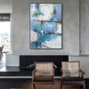 Abstract Painting Combining Blue And Green