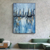 Blue City Landscape Reflection Art