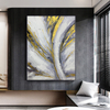 LIJUN Black And White Gold Hand-painted Art Painting
