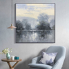 Brown And White Lake Art