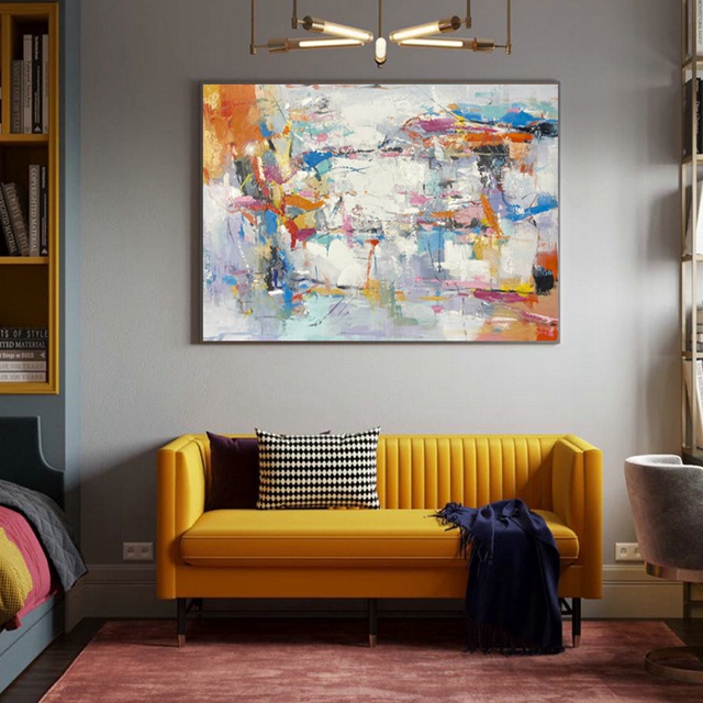 Orange Abstract Painting