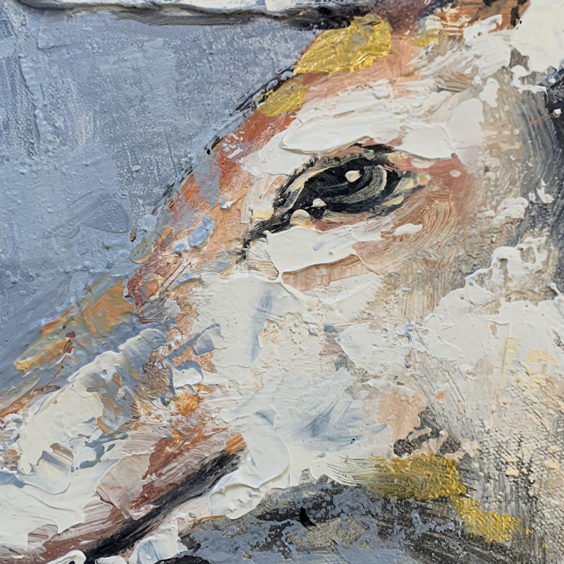 Blue Deer Painting