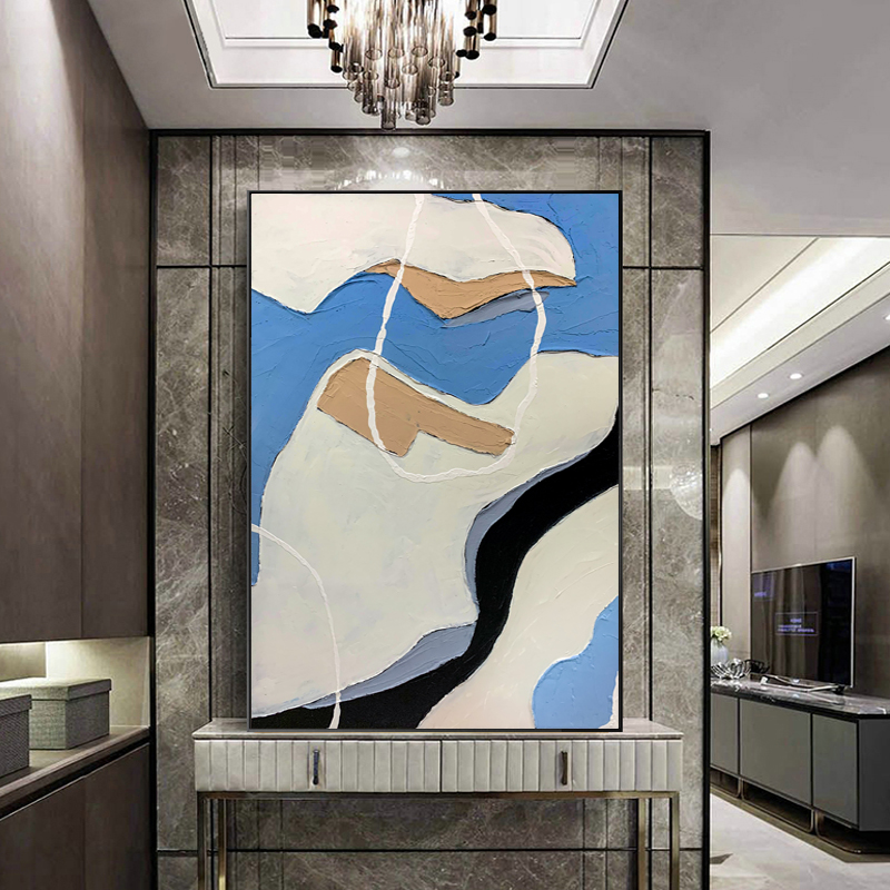 Bule And White Art