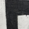 Geometric Black And White Painting