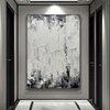 Black And White Texture Art Abstract Living Room Painting