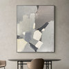 Gray Geometric Abstract Decorative Painting