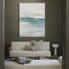 Green And White Abstract Art Decoration Painting
