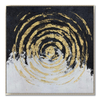 Golden Circle Black And White Intersection Background Art
