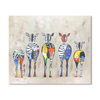 Painting of The Back of Five Deer