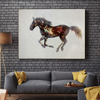 Running Dark Horse Painting
