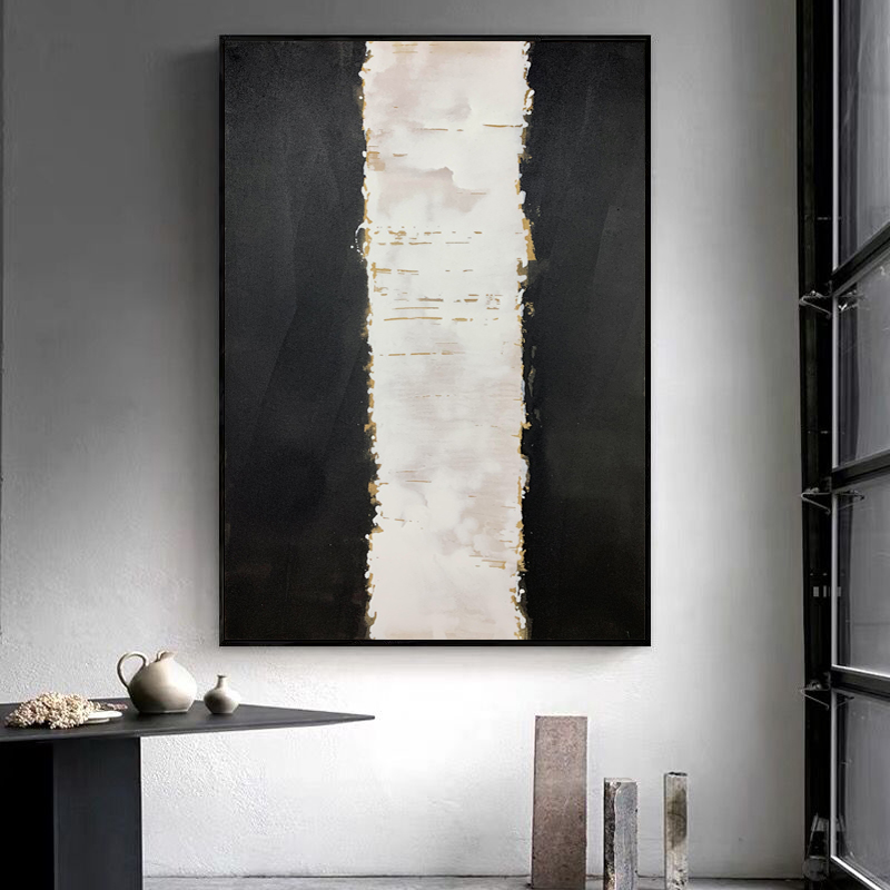 Watercolor Black And White Painting