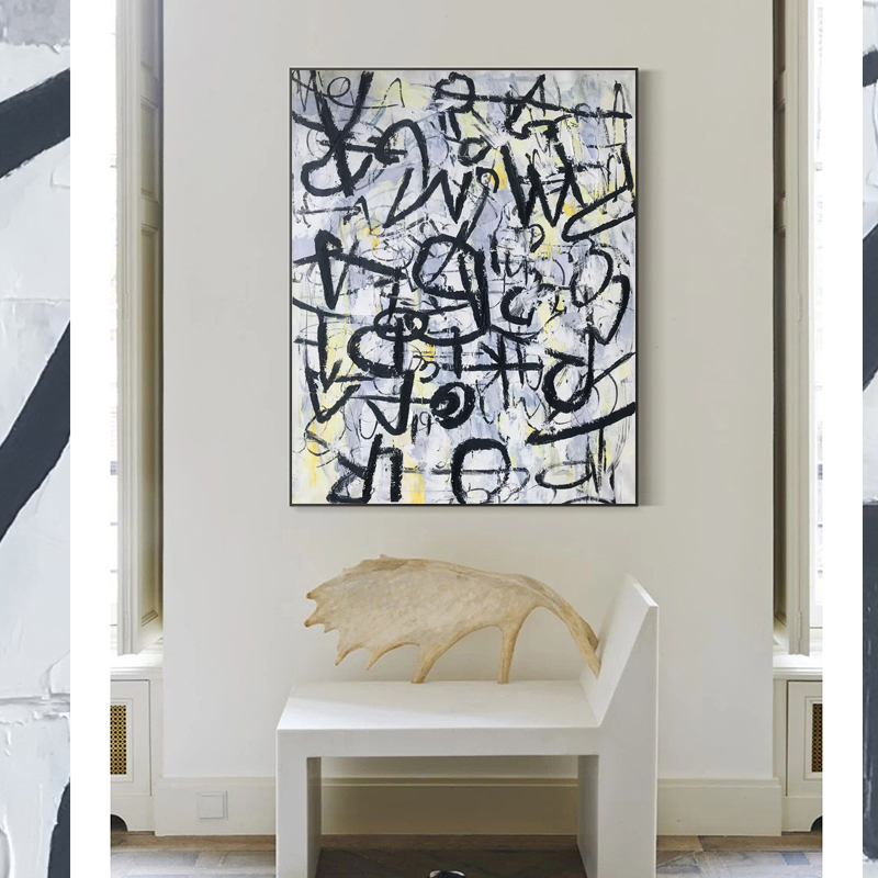 Black Abstract Painting