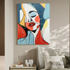 Color Abstract Portrait Painting