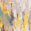 Pink Gold Leaf Wall Painting