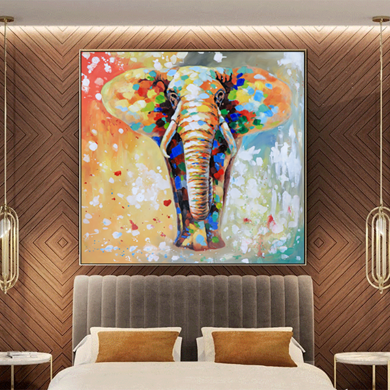 Colorful Elephant Painting