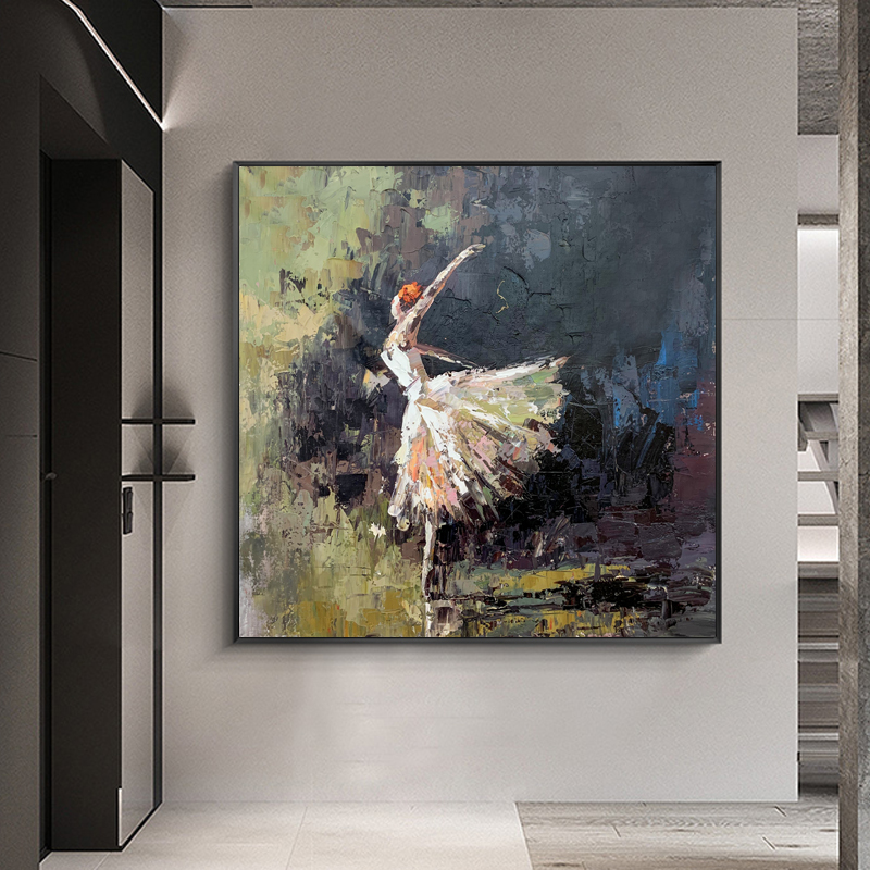 Abstract Ballet Dancing Oil Paintings