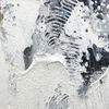 Black And White Texture Art Abstract Living Room Painting