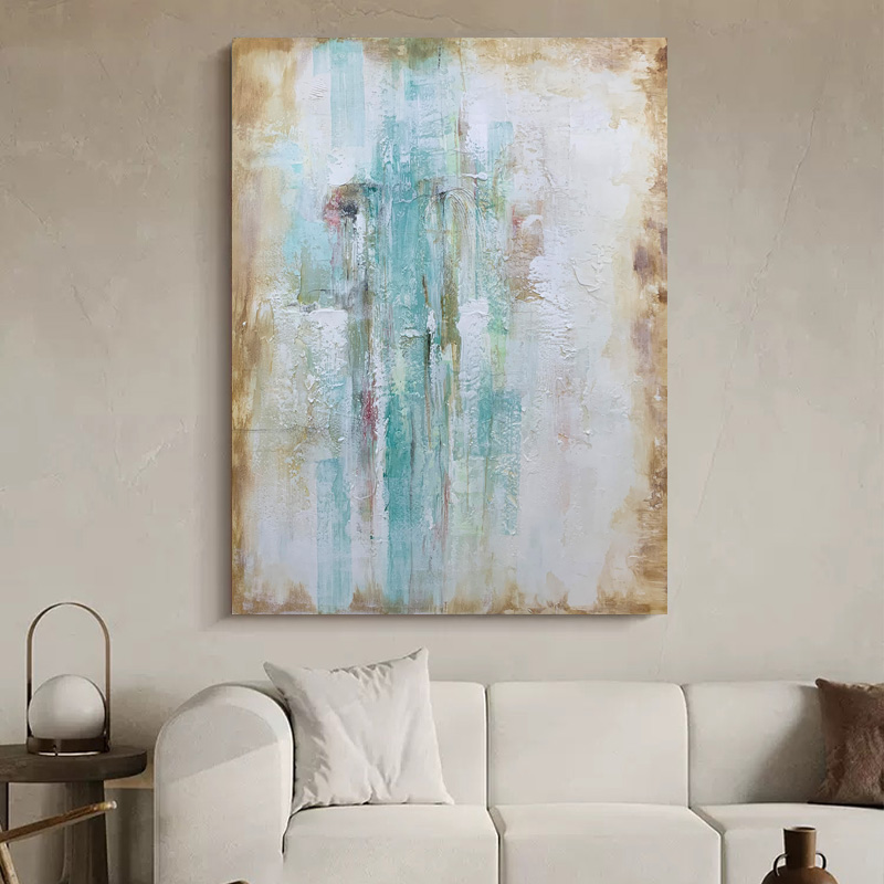 Green And Brown Abstract Art Painting