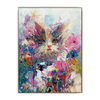 Funny Cat in Colorful Flowers