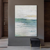 Green And White Abstract Art Decoration Painting
