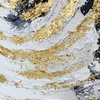 Golden Circle Black And White Intersection Background Art