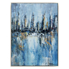 Blue City Landscape Reflection Art