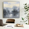 Brown And White Lake Art