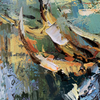 Abstract Deer Painting