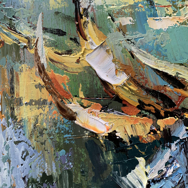 Abstract Deer Painting