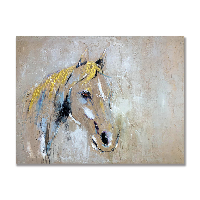 Abstract Horse Canvas Painting