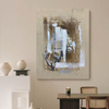 White And Brown Abstract Painting