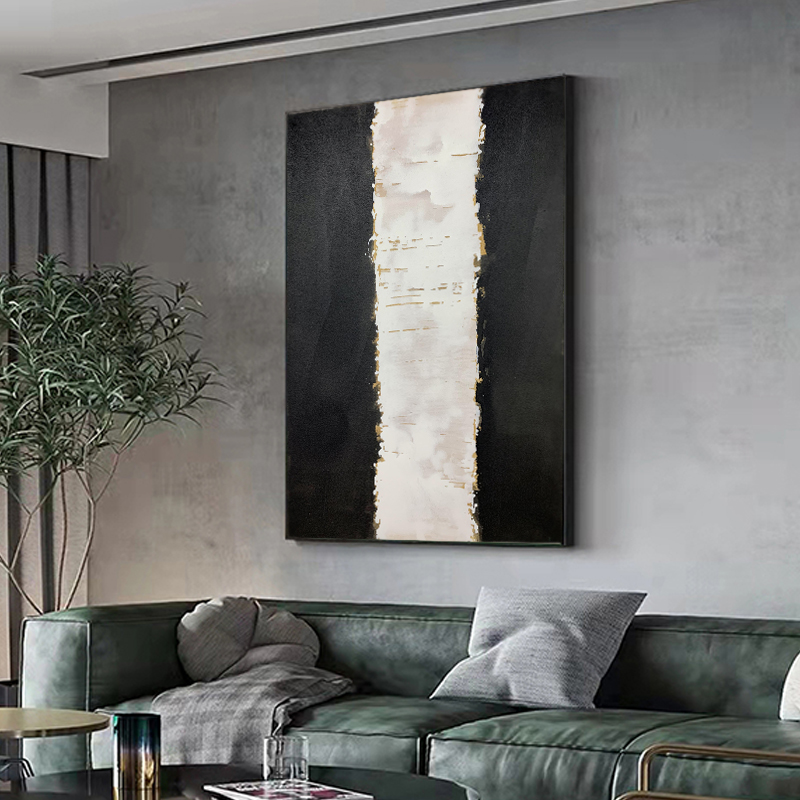 Watercolor Black And White Painting
