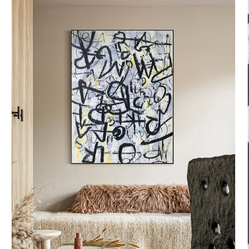 Black Abstract Painting