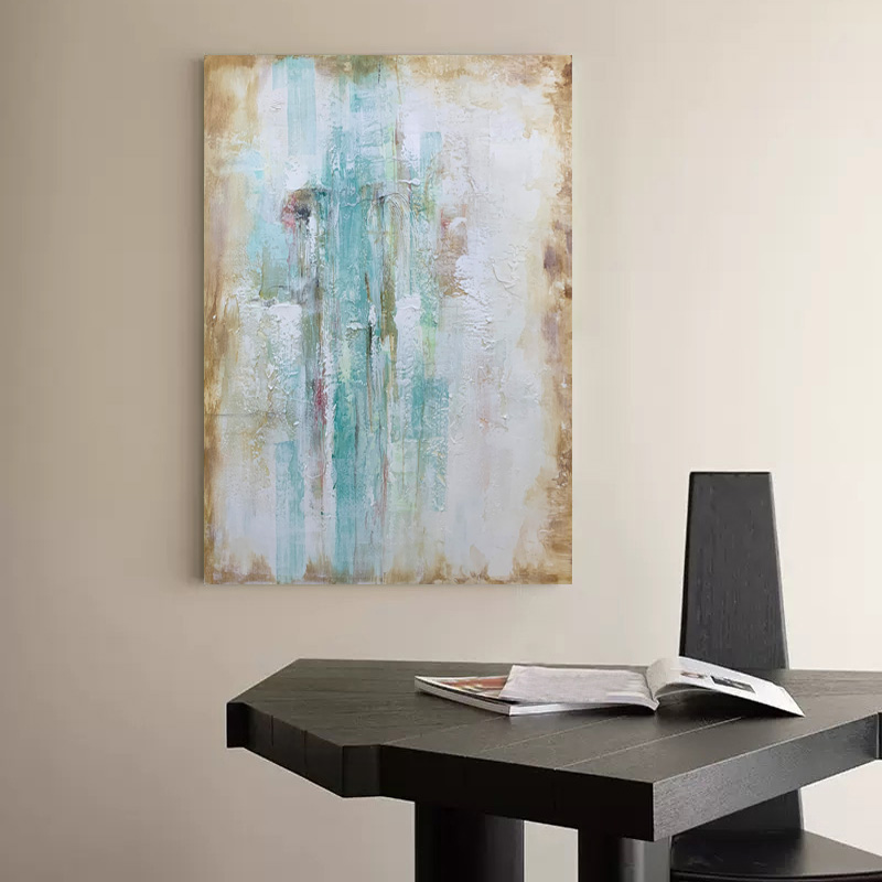 Green And Brown Abstract Art Painting