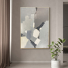 Gray Geometric Abstract Decorative Painting