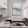 Green And White Abstract Art Decoration Painting