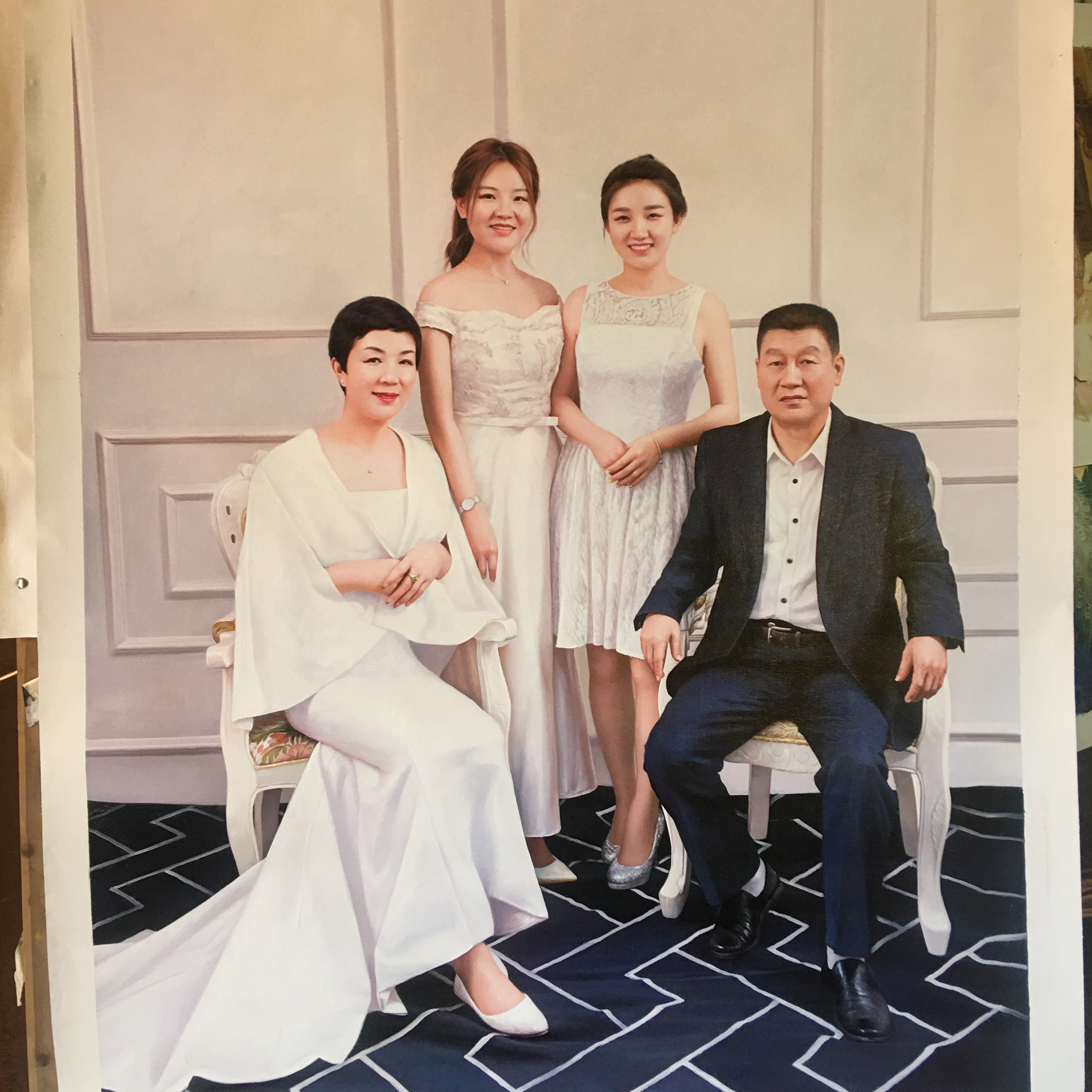 Customized Family Portrait Painting